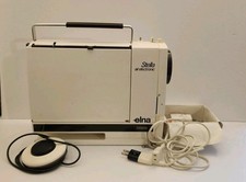 Vintage Elna Stella Air Electronic Sewing Machine w FtCon, Access - Original Box picture