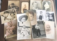 Lot Of 18 Vintage & Antique Photographs 8x10 Babies & Children  picture