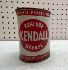 Vintage Kendall Oil Company Kenlube 1 Pound Grease Metal Can picture