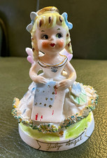 Vintage 1950s July Birthday Angel – Water Lily & Summer Scroll – (READ) picture