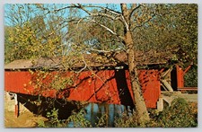 Mud River Covered Bridge, James River Turnpike, Milton WV West Virginia Postcard picture