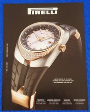 2006 PIRELLI PZERO TEMPO DIAMONDS GOLD TITANIUM WRISTWATCH FASHION PRINT AD picture