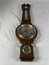 Vintage Springfield Banjo Weather Station Barometer Thermometer Hygrometer 23” picture