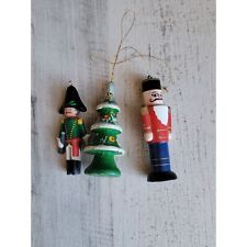 Mini solider Trumpet wooden tree Christmas Xmas ornament picture