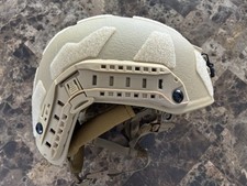 Large - Level IIIA Ballistic Helmet, Fast/wendy Style Made With Kevlar TAN picture