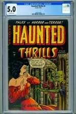 Haunted Thrills #4 CGC 5.0 1952-Pre-code Horror-3898195009 picture