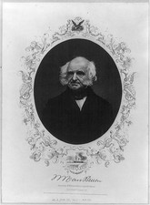 Photo:Martin Van Buren 1800s Portrait Engraving Presidential Print picture