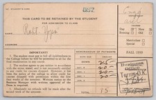 1939 College Admission Bill, 7 Classes picture