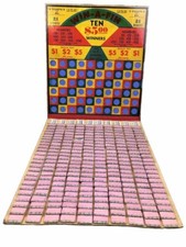 Win-A-Fin Rare Vintage Gambling Punchboard Unused Has Original Packaging picture