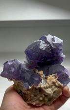 Gorgeous Purple Fluorite with Druzy Quartz picture