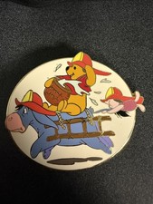 Disney Auction DA LE 100 Winnie The Pooh Eeyore Piglet Firefighter Firemen Pin  picture