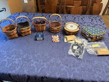 Longaberger Inaugural basket sets- Lot of 6 - 1989, 1993, 1997, 2001, 2005, 2009 picture