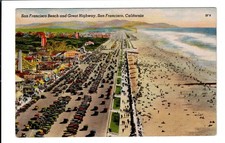 Linen Postcards 130 assorted from San Diego to the Humboldt Redwoods picture