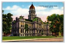 Kosciusko County Courthouse Warsaw Indiana IN UNP Linen Postcard Y4 picture