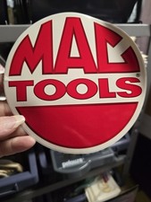 Vintage Old School Mac Tools 5.5 Inch Round Sticker / Decal. NOS picture