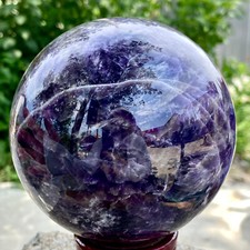 4.3LB Top Natural dreamy amethyst Quartz Sphere Quarzt Crystal Ball reiki heal picture