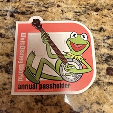 Authentic 2026 Disney Kermit The Frog Annual Passholder Magnet Muppets Banjo WDW picture