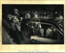 1994 Press Photo Carload of Haitians forced out of car at gunpoint by U.S. Army picture