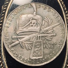 1939 German Reich August von Mackensen 90th Birthday Token New picture