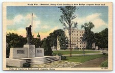 Postcard: World War 1 Memorial, Rotary Cycle Leading to New Bridge, Au picture