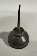 Antique Miniature Metal Oil Can Machinist Oiler Bent Spout Vintage Collectable. picture