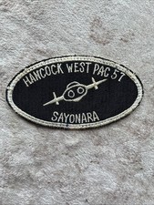 Navy Hancock West Pac 57 Sayonara Patch Vintage Military picture