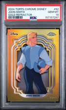 2024 Topps Chrome Disney John Smith Gold Refractor #/50 Pocahontas PSA 10 picture