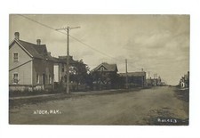 Arden Manitoba - A residential house-lined street Canada Old Photo picture