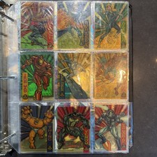 RARE GEM 1994 Flair Marvel Universe Suspended Animation COMPLETE SET #1-9 picture