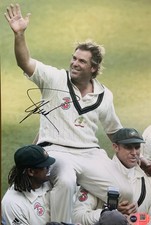 Shane Warne signed 12x8 photo U ACG CERTIFIED RACC Trusted Seller ACGCert COA picture