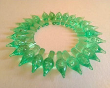 25 Vintage Green Twinkle lights for Ceramic Christmas Tree Bulbs *NEW* picture