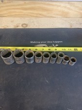 Vintage Craftsman Sockets - Circle H 1/2