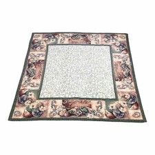 Vintage Tapestry Woven Fruit Floral Tablecloth 52