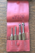 Starrett No. S 829E (A-D) Small Hole Gages w/Pouch Machinist Tools USA picture
