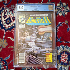 Marvel Comics Punisher Limited Series #1 CGC 5.0 (1986) Newsstand Key Very Hot picture