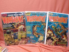 Warfront #8, 22, 23 comic 1952 Golden Age Korean War picture