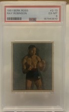 1951 BERK ROSS #2-13 RAY ROBINSON PSA 6 Graded In New Slab. picture
