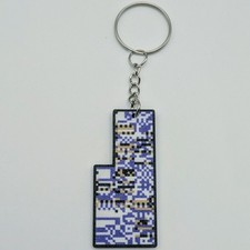 MissingNo - Pokémon Keychain – Retro Red/Blue Sprite Pixel Art Bag Charm picture