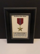THE BRONZE STAR MEDAL ~ Beautiful 5x7 Medal Print with Rank, Name, Unit, etc. picture