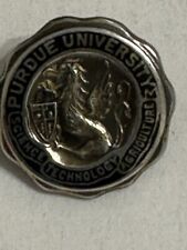 Purdue University Vintage Sterling Lapel Pin  Super Cool  Check Out Photos picture