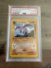 2001 POKEMON NEO REVELATION 1ST EDITION #15 AERODACTYL PSA 10 No Holo picture