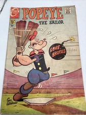 Charlton Popeye The Sailor #99, December 1969, George Wildman Baseball Cover picture