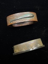 Nihonto Koshirae Copper Inlay Tsuba Fittings Edo Era Antique Authentic picture