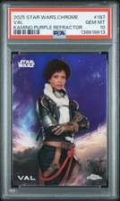 2025 Topps Chrome Star Wars #187 Val Kamino Purple /199 PSA 10 POP 1 picture