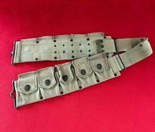 WW1 US Army 1903 Springfield Ammo Ammunition Cartridge Belt M1910 WWI Mills 1918 picture
