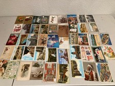 Vintage Antique Postcard Lot Mixed Holiday Travel Themes picture