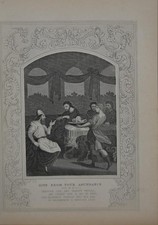 Antique Religious Art Give From Your Abundance 1860 Engraving Christianity picture