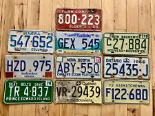 10 Canadian Province Set of License Plates in Craft Condition picture