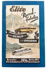926 Berlin Germany Elite Rundfahrten Vintage Travel Sightseeing Brochure Book picture