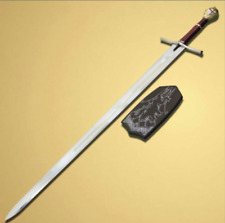 Handmade Chronicles of Narnia Prince Sword Replica With Wall Plaque Gold Color picture